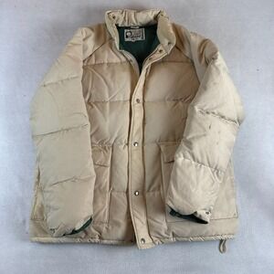 Vintage Penfield Trailwear 80s Goose Down Puffer Jacket Tan Mens XL